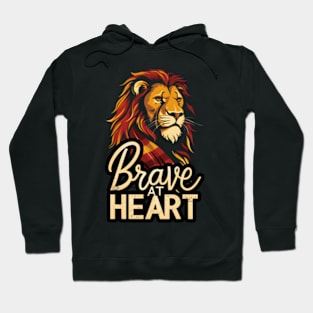 Brave at Heart - Lion with a Scarf - Magical Hoodie